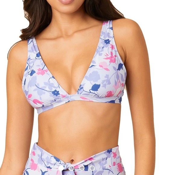 Splendid Floral Flurry Tie front bikini Set New - Picture 2 of 7